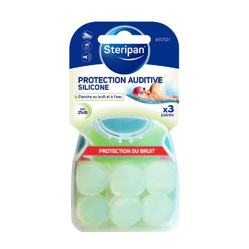 PROTECTIONS AUDITIVES SILICONE IMPERMÉABLES - STERIPAN